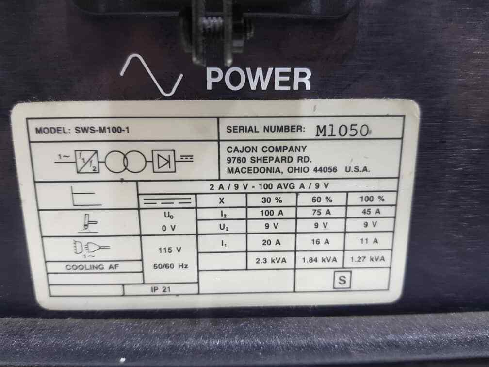 SWAGELOK Welding System M100 , Sws-M100-1 – Heart of Automation