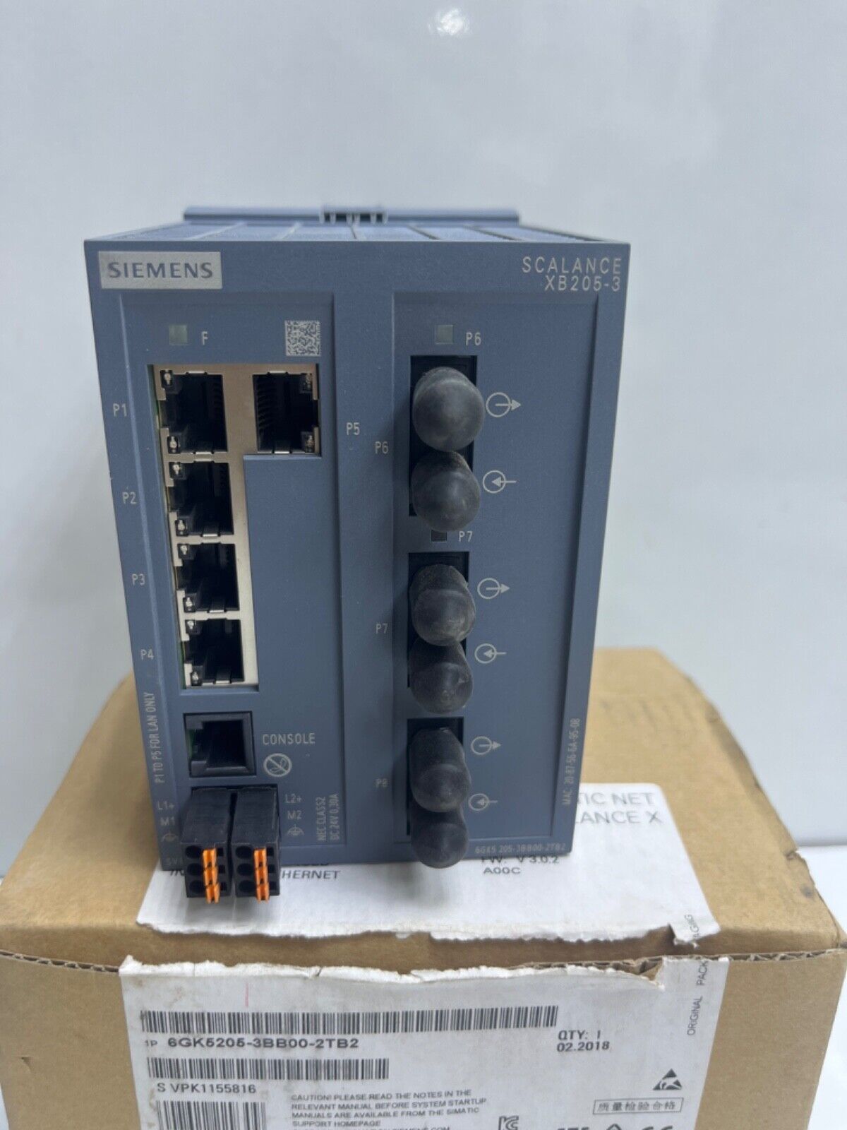 Siemens 6GK5205-3BB00-2AB2 NEW switch module 6GK5 205-3BB00-2AB2 ...