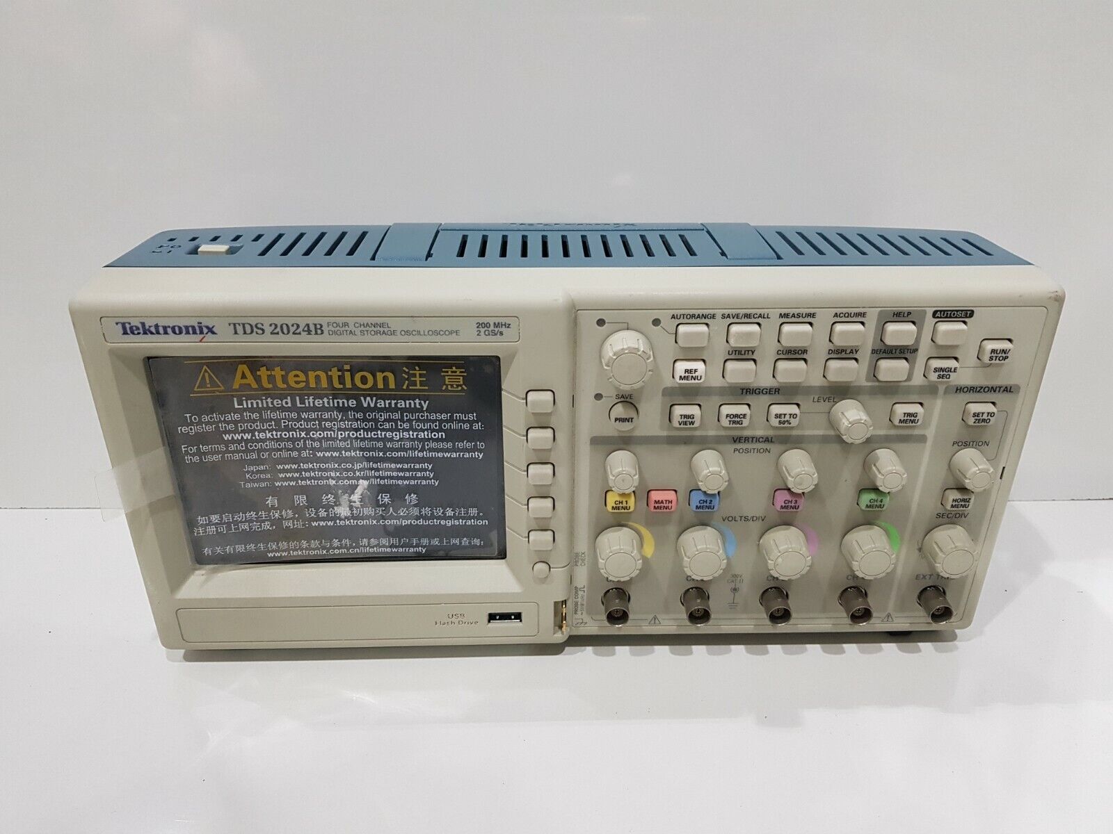 Tektronix TDS2024B 200MHz 2GS/s 4CH Oscilloscope Heart of Automation